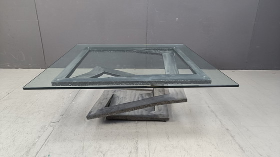Image 1 of Table basse Fleur De Fer par Maurice Barilone, 1980S