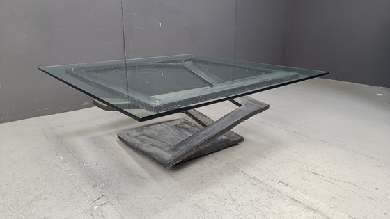 Image 1 of Table basse Fleur De Fer par Maurice Barilone, 1980S