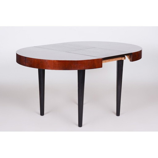 Table de salle à manger extensible en hêtre et bois de chêne par Jindřich Halabala pour Up Závody, 1940