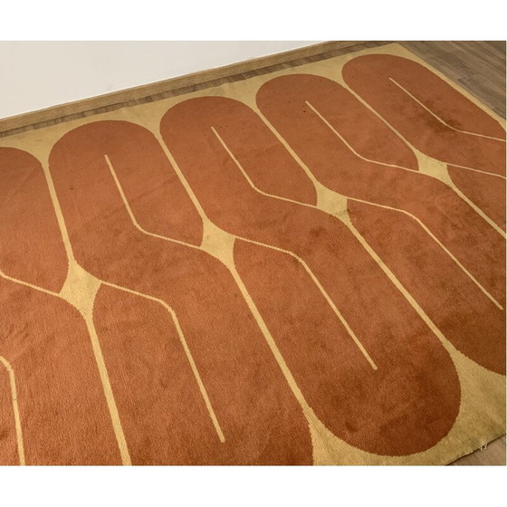 Image 1 of Tapis en laine du milieu du siècle, Belgique, années 1970