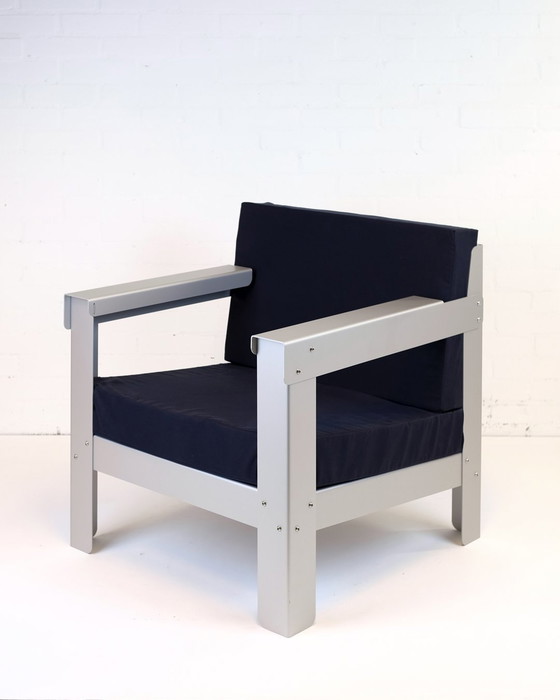 Image 1 of Chaise longue en aluminium anodisé hors site