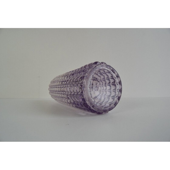 Image 1 of Vase vintage en verre Prachen tchèque par Frantisek Koudelka, 1970