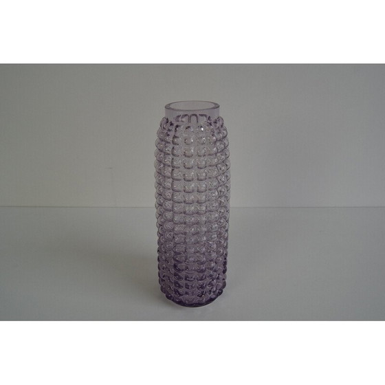 Image 1 of Vase vintage en verre Prachen tchèque par Frantisek Koudelka, 1970