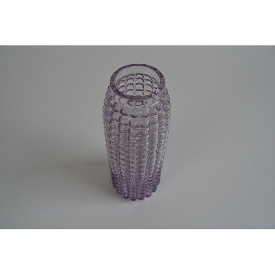 Image 1 of Vase vintage en verre Prachen tchèque par Frantisek Koudelka, 1970