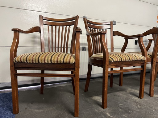 4x Fauteuils de salle à manger Art Nouveau Bannink