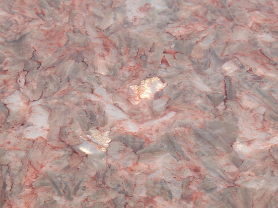 Image 1 of Table basse italienne en albâtre cristallin rose Fin des années 1970