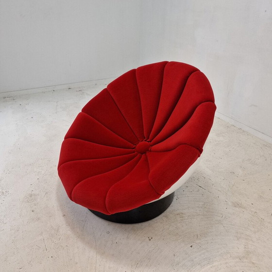 Image 1 of Fauteuil Girasole vintage en fibre de verre et tissu par Luciano Frigerio, Italie 1970