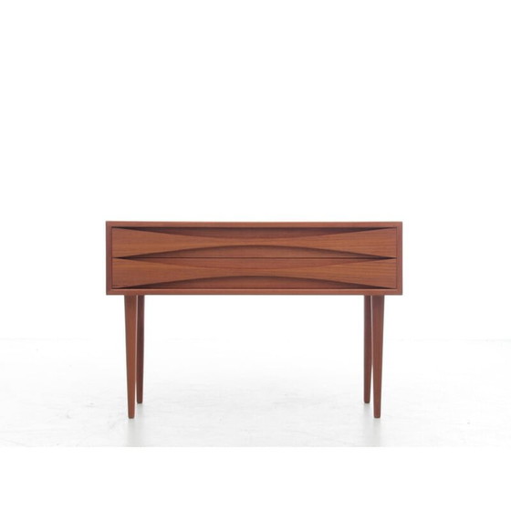 Image 1 of Commode scandinave vintage en teck avec 2 tiroirs par Arne Vodder pour Sibast Furniture