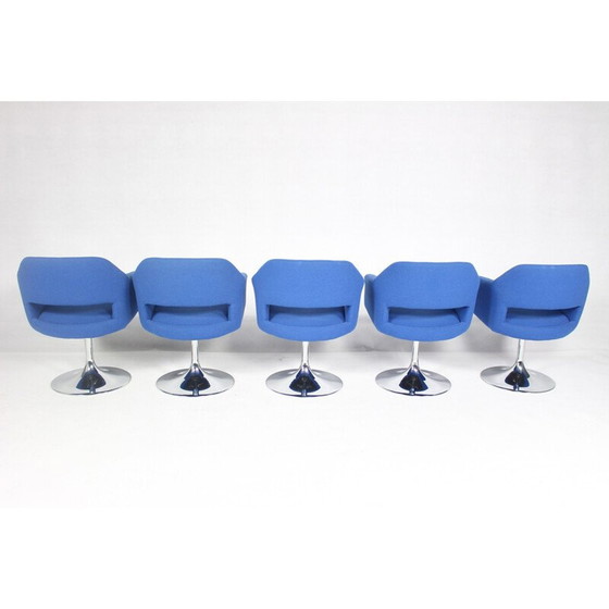 Image 1 of Ensemble de 5 chaises pivotantes vintage Largo de Johanson Design - années 2000