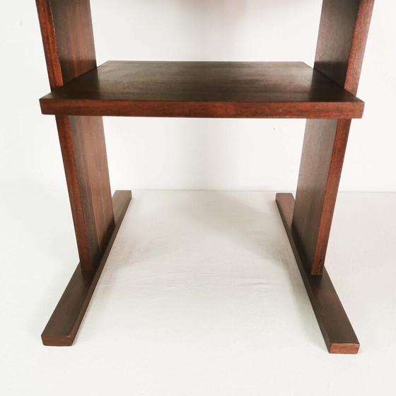 Image 1 of Table basse vintage en placage de noyer, Tchécoslovaquie 1970