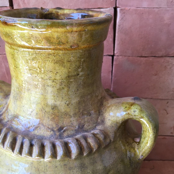 Image 1 of Poterie De Tamegroute En Terre Cuite Émaillée