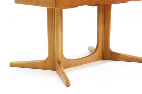 Image 1 of Vintage Danish Oval Extendable Dining Table Solid Wood