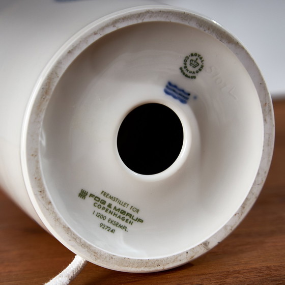 Image 1 of Vandmanden / Lampe de table Aquarius en porcelaine par Kai Lange pour Fog & Mørup et Royal Copenhagen