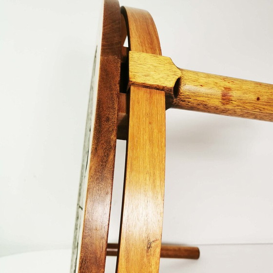 Image 1 of Table basse vintage avec céramiques par Ox Art, Danemark 1970