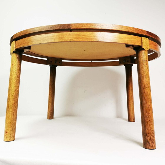 Image 1 of Table basse vintage avec céramiques par Ox Art, Danemark 1970