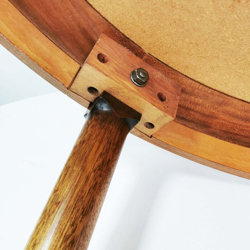 Table basse vintage avec céramiques par Ox Art, Danemark 1970