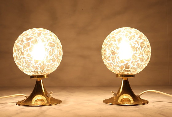 Image 1 of 2 lampes champignon Space Age/lampe de table, Allemagne, années 1970