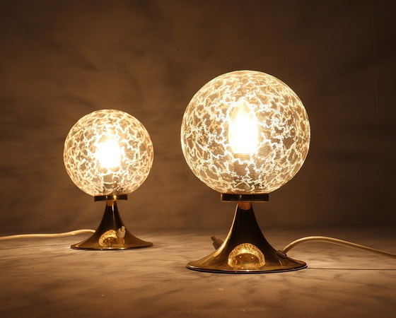 Image 1 of 2 lampes champignon Space Age/lampe de table, Allemagne, années 1970