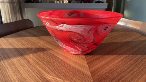 Vase fait main (verre de Gozo)