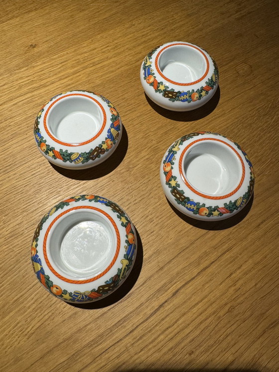 Image 1 of Bougie à réchaud Arzberg en porcelaine 4 pièces