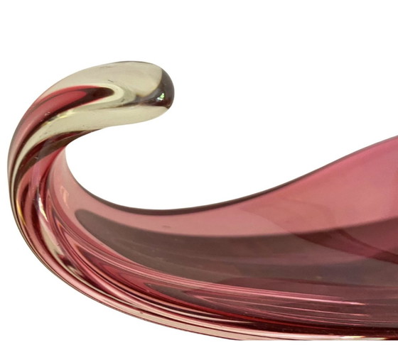 Image 1 of Vase Rouge En Verre De Murano Du Milieu Du Siècle, 1960