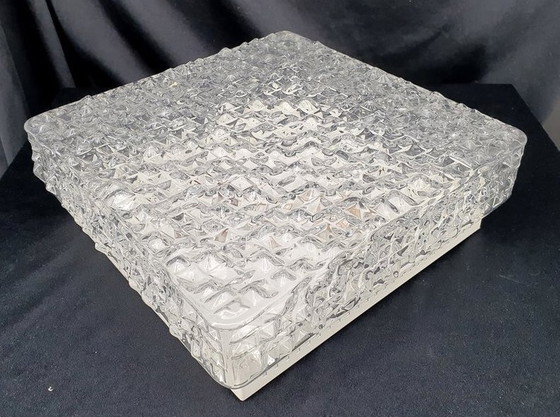 Image 1 of 11866 Plafonnier vintage en verre, lampe de plafond