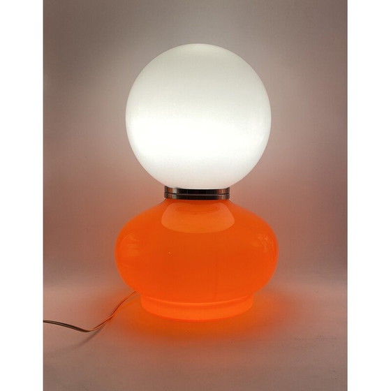 Image 1 of Lampe de table vintage en verre de l'ère spatiale, Massive Belgium 1970