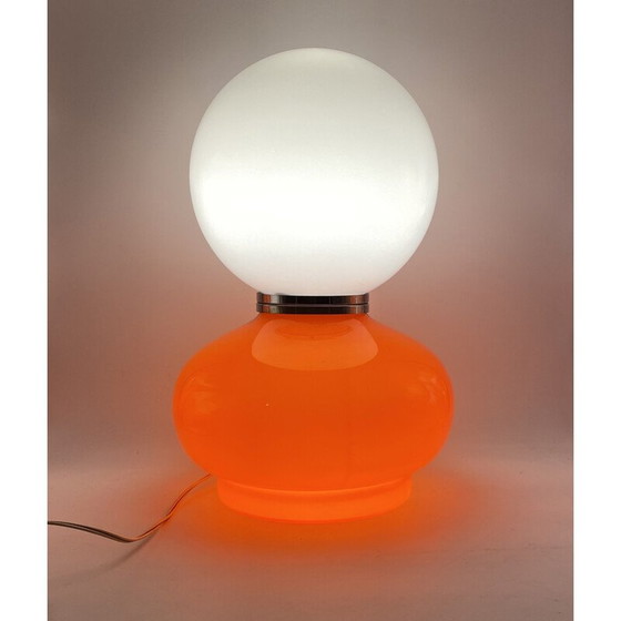 Image 1 of Lampe de table vintage en verre de l'ère spatiale, Massive Belgium 1970
