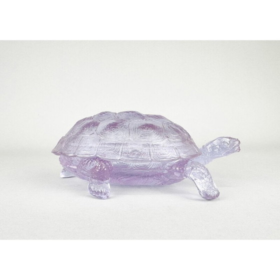 Image 1 of Jarre vintage en verre au néodyme, Tchécoslovaquie, années 1970