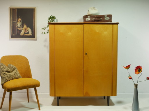 Armoire d'entrée vintage / armoire polyvalente / armoire à linge, années 60, Allemagne