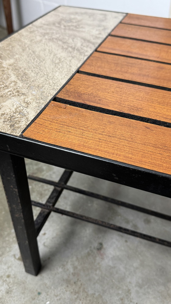 Image 1 of Table basse vintage style Japandi