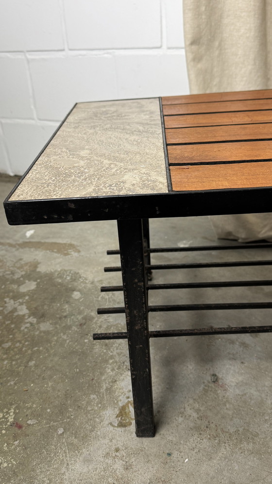 Image 1 of Table basse vintage style Japandi