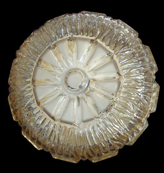 Image 1 of 13729 Plafonnier en verre de style Hollywood Regency