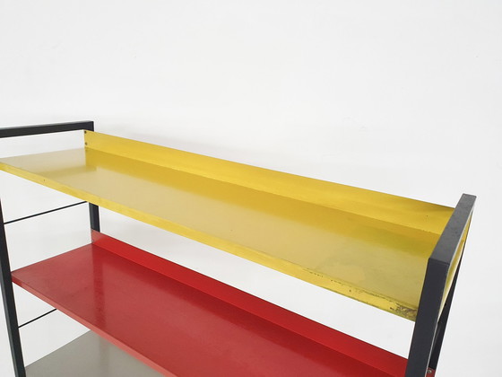 Image 1 of A. D. Dekker For Tomado Free Standing Metal Book Shelves, Pays-Bas 50's