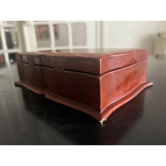 Image 1 of Boîte en laque vintage de Nguyen Than Ley, 1950-1960