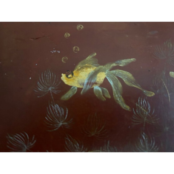Image 1 of Boîte en laque vintage de Nguyen Than Ley, 1950-1960