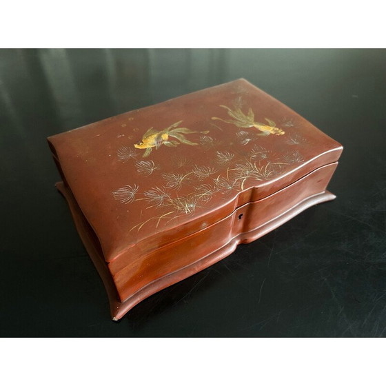 Image 1 of Boîte en laque vintage de Nguyen Than Ley, 1950-1960