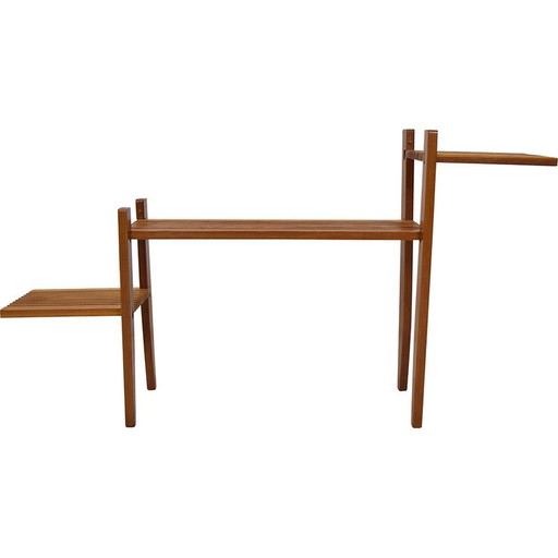 Jardinière vintage en bois, Tchécoslovaquie années 1960