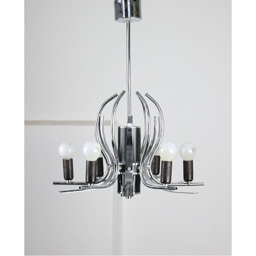 Lustre vintage en forme de cygne chromé, 1970