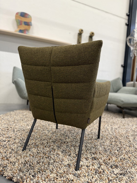 Image 1 of Label Vandenberg Fauteuil Cocoon Tissu Berbero vert