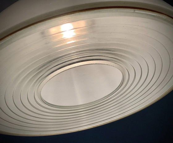 Image 1 of Suspension Vintage Moderniste • Holophane •1950