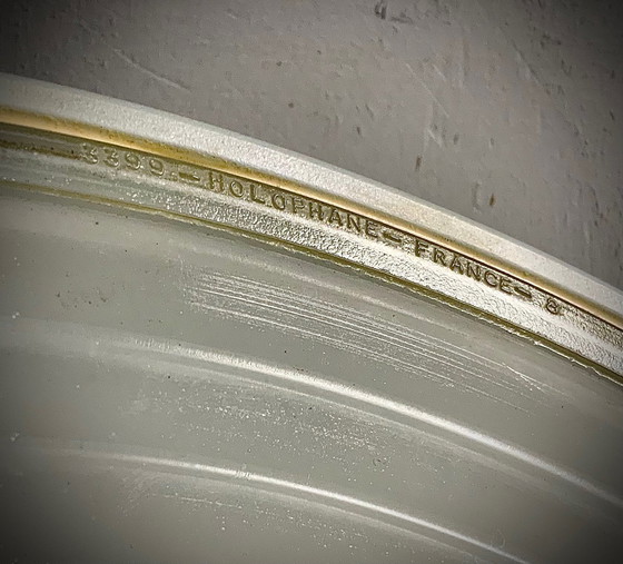 Image 1 of Suspension Vintage Moderniste • Holophane •1950