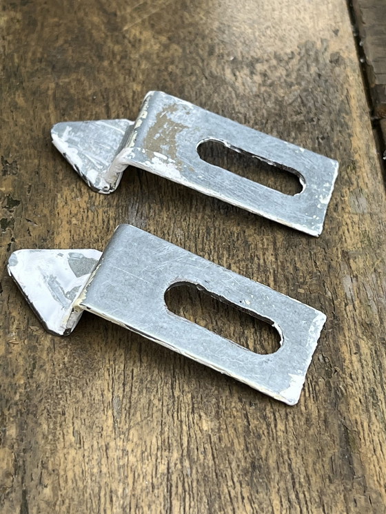 Image 1 of Porte-manteau vintage de l'ère spatiale avec miroir