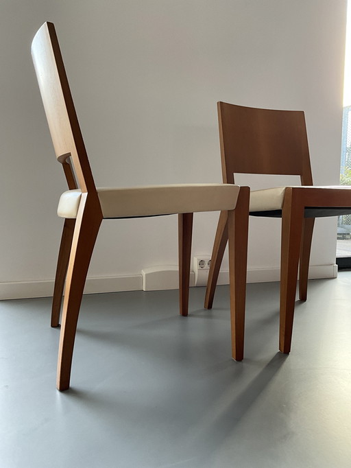 2x chaises de salle à manger Molteni