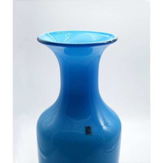 Image 1 of Vase Vintage Opalino par Venini, 1970