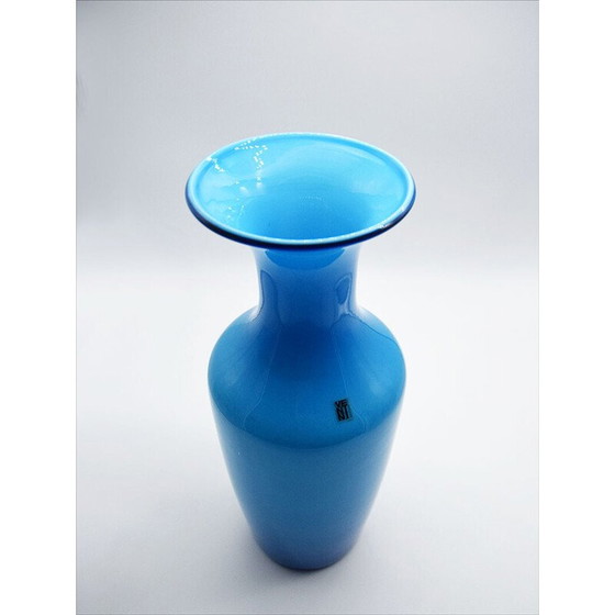 Image 1 of Vase Vintage Opalino par Venini, 1970