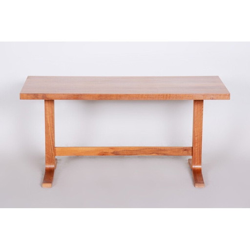 Table basse vintage en bois ovangol, Tchécoslovaquie 1960