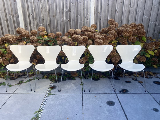 Image 1 of 5x chaises vintage Fritz Hansen Butterfly 1982