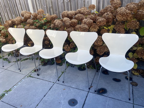 Image 1 of 5x chaises vintage Fritz Hansen Butterfly 1982