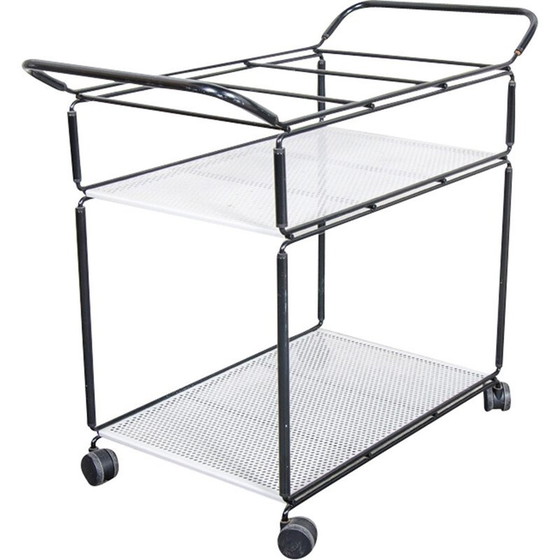 Image 1 of Chariot de service de bar vintage - années 1980